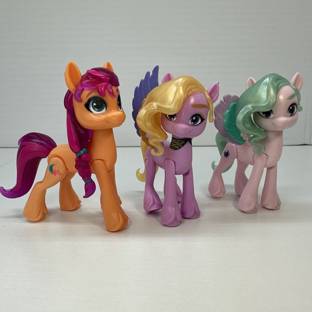 Hasbro My Little Pony A New Generation Lot of 3 Posable 3" Figures